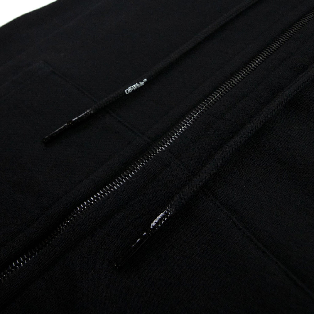 Off White Ow Logo Slim Zip Hoody Black/white