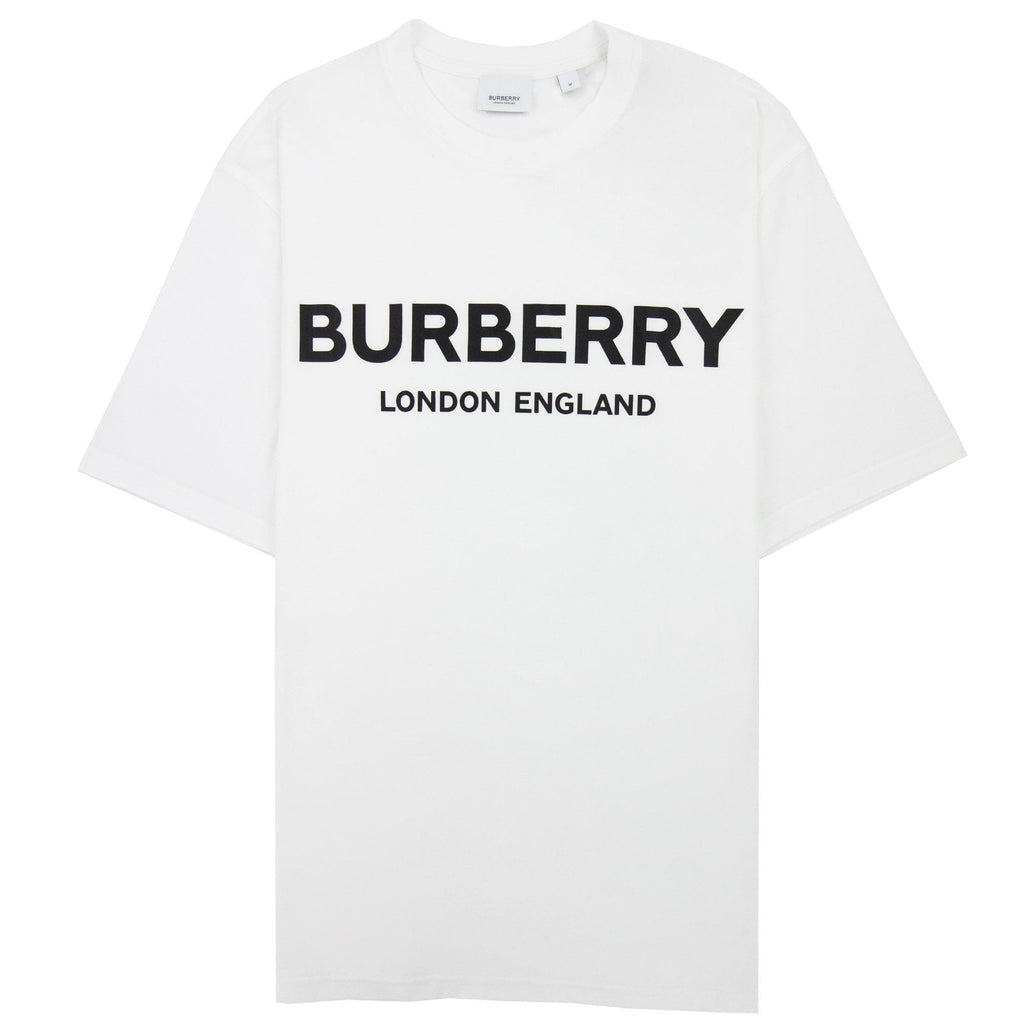 Burberry Logo Print T Shirt White