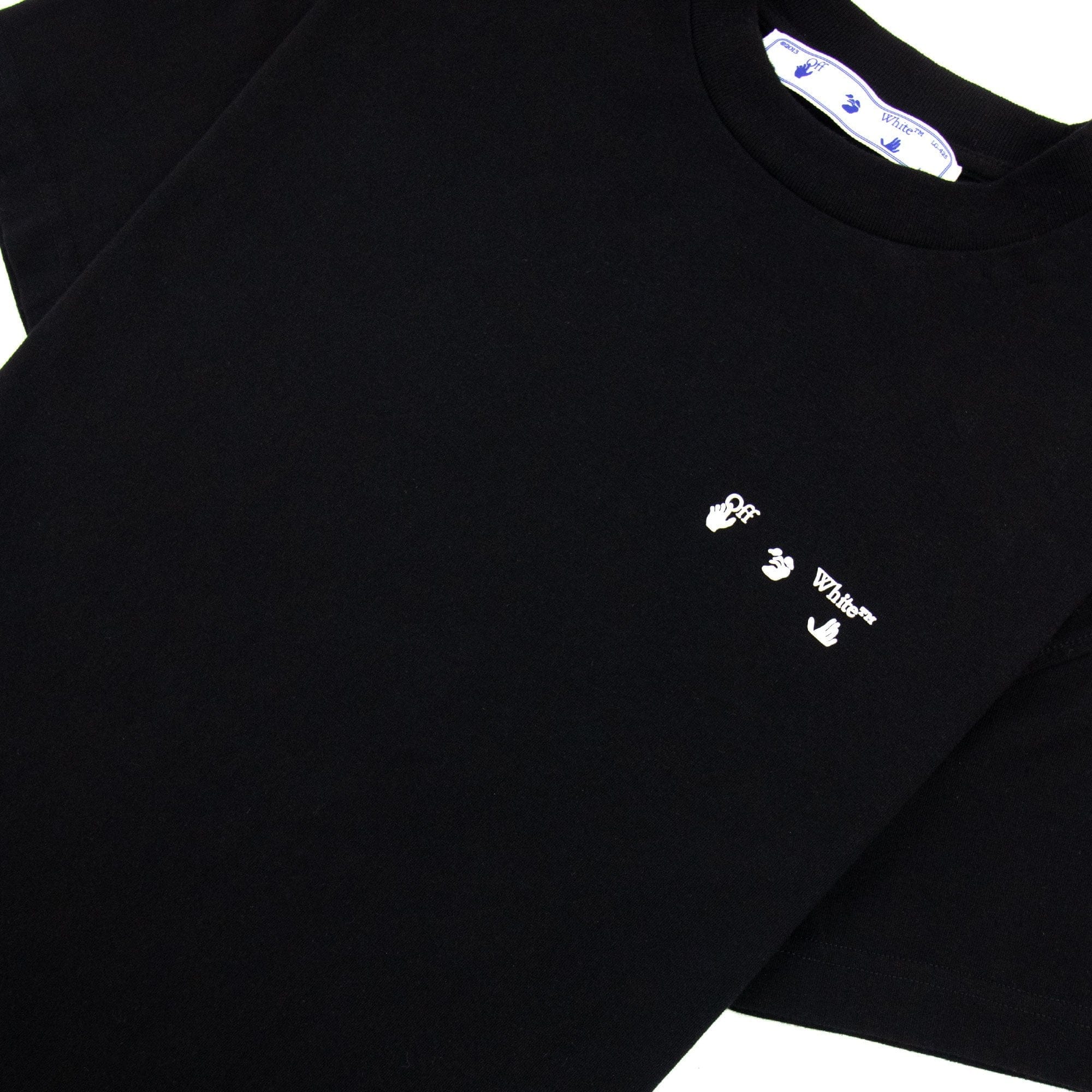 Off White Women Ow Logo Regular T Shirt Black/white