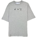 Off White Paint Splat Arrow S/s Skat T Shirt Melange Grey