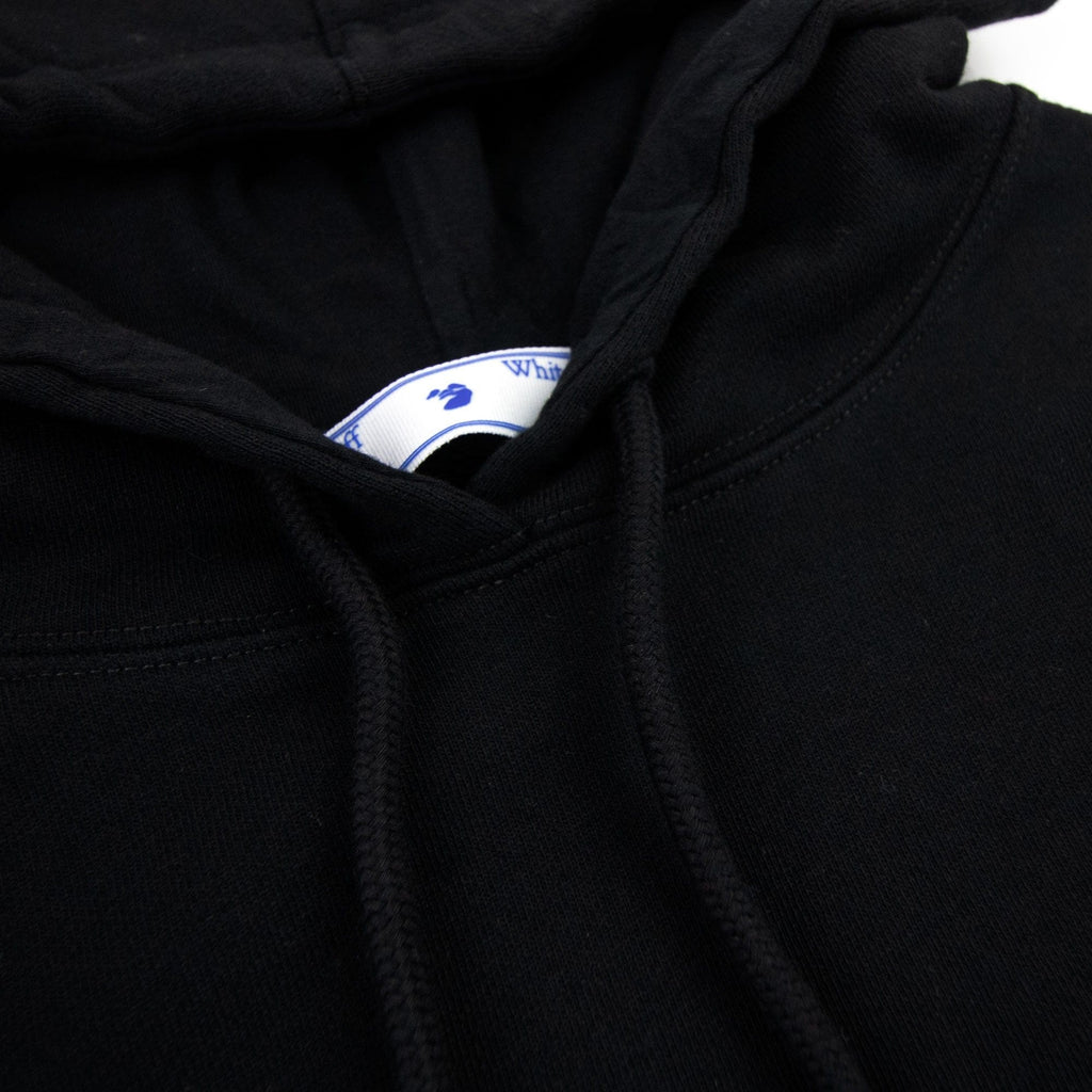 Off White Women Ow Logo Reg Hoodied Sweatshirt Black/white