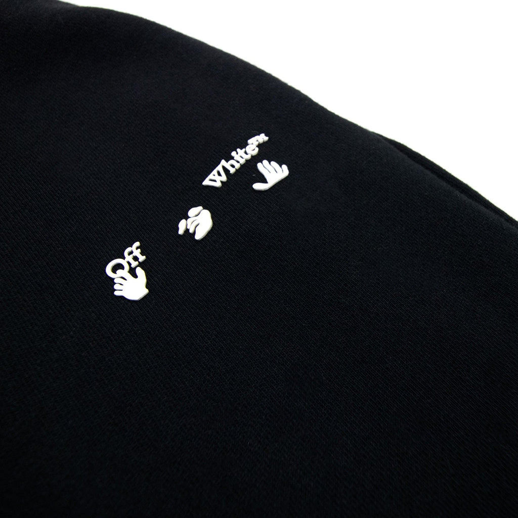 Off White Women Logo Midi Skirt Black/white