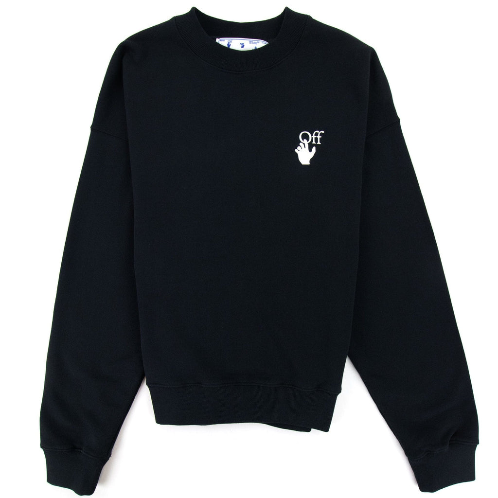 Off White Cut Here Arrow Skate Sweatshirt Black/white
