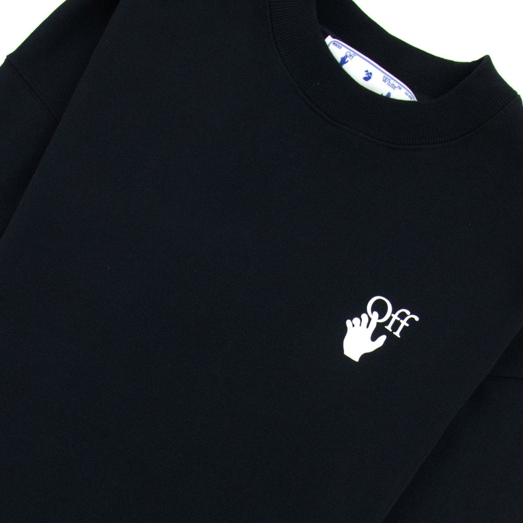 Off White Cut Here Arrow Skate Sweatshirt Black/white