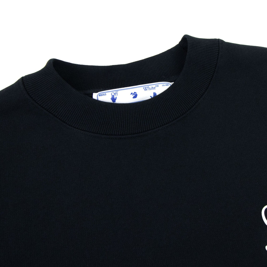 Off White Cut Here Arrow Skate Sweatshirt Black/white