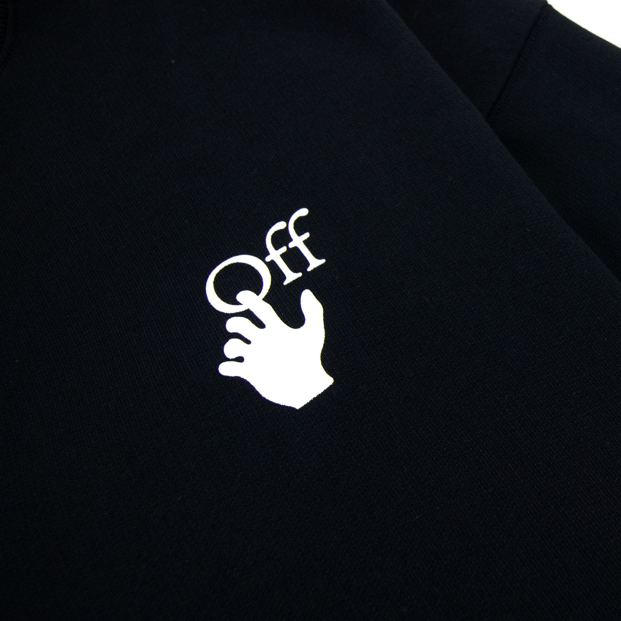 Off White Cut Here Arrow Skate Sweatshirt Black/white