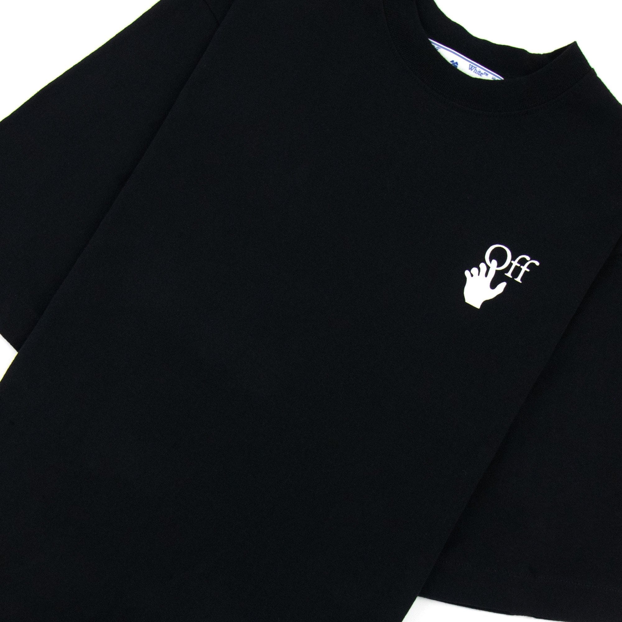 Off White Hand Logo S/s Skate T Shirt Black/white