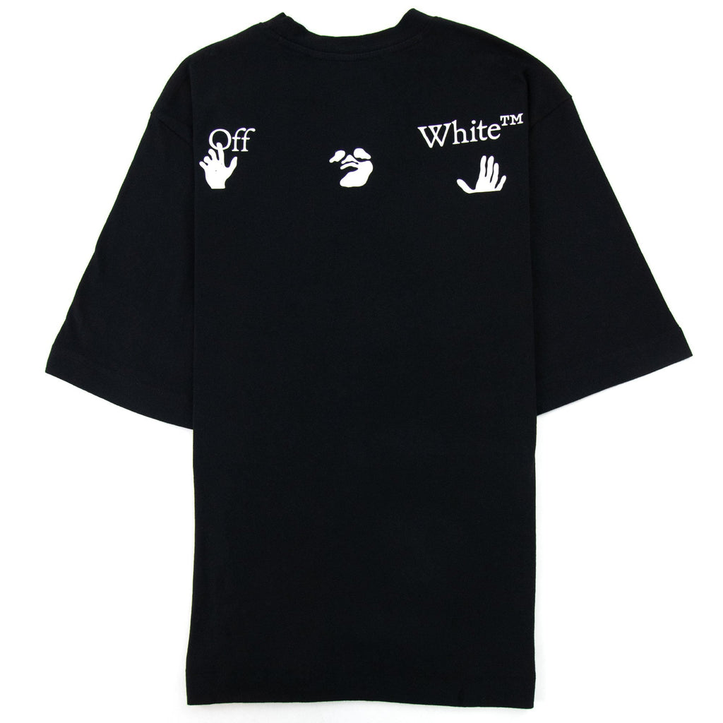 Off White Hand Logo S/s Skate T Shirt Black/white