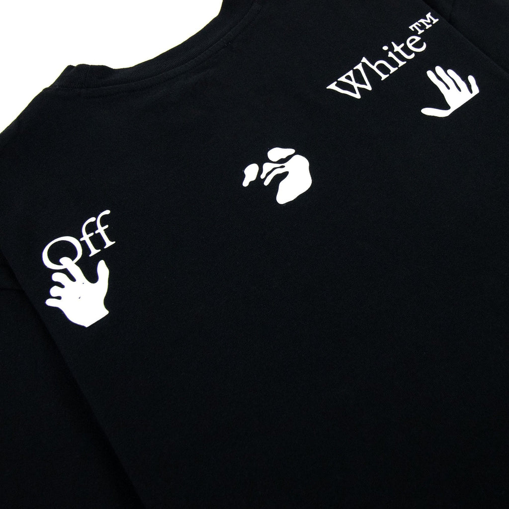 Off White Hand Logo S/s Skate T Shirt Black/white