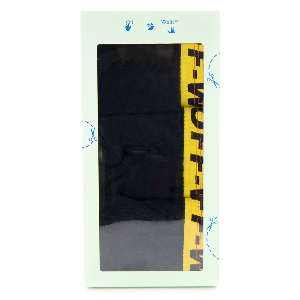 Off White Classic Industrial 3 Pack Boxer Black/yellow