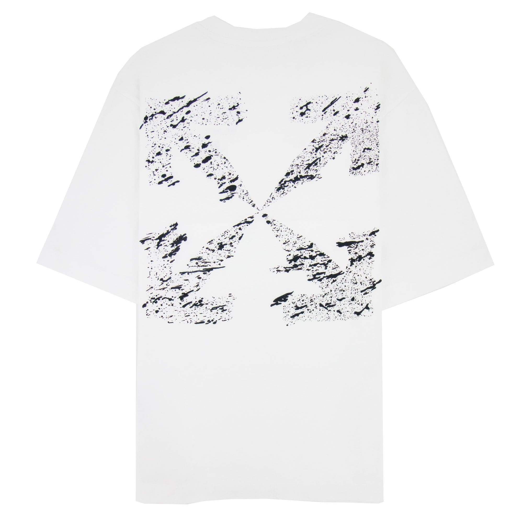 Off White Paint Splat Arrow S/s Skat T Shirt White/black