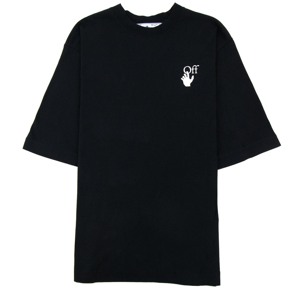 Off White Hand Logo S/s Skate T Shirt Black/white