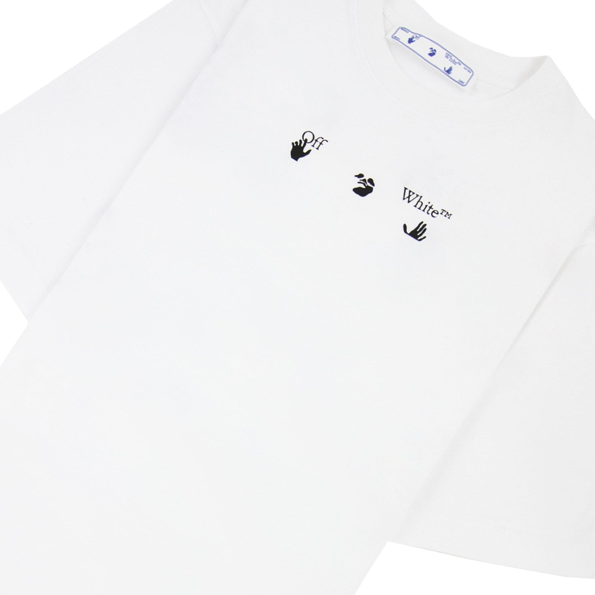 Off White Paint Splat Arrow S/s Skat T Shirt White/black