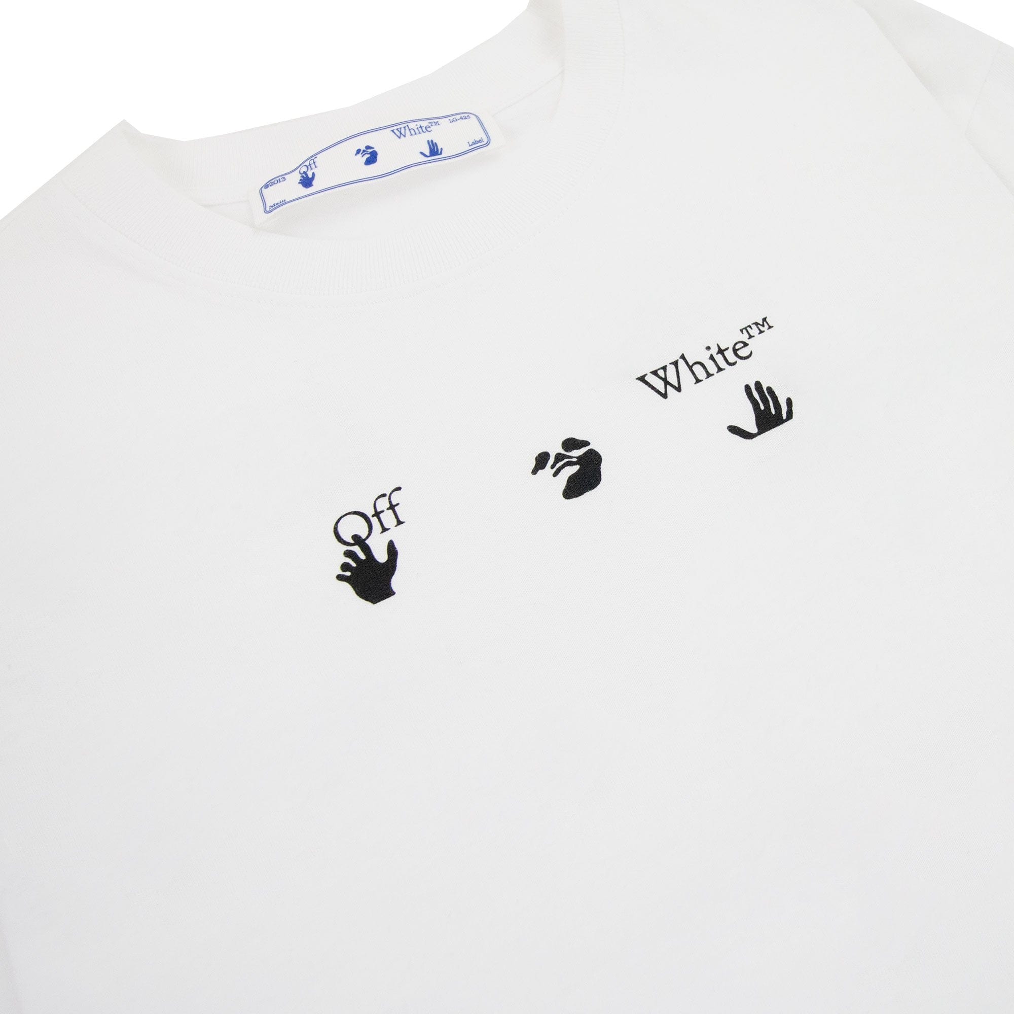 Off White Paint Splat Arrow S/s Skat T Shirt White/black