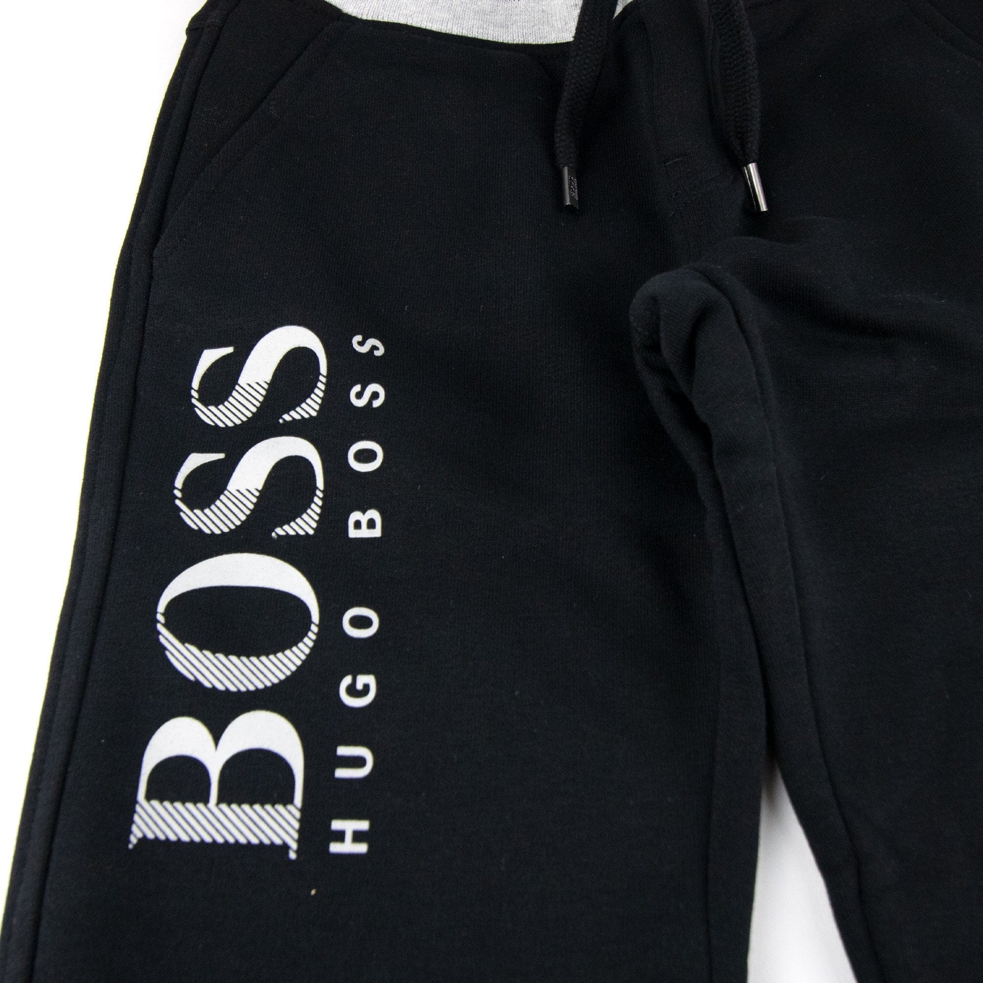Hugo Boss Fleece Bottoms Leg Sign Black/grey