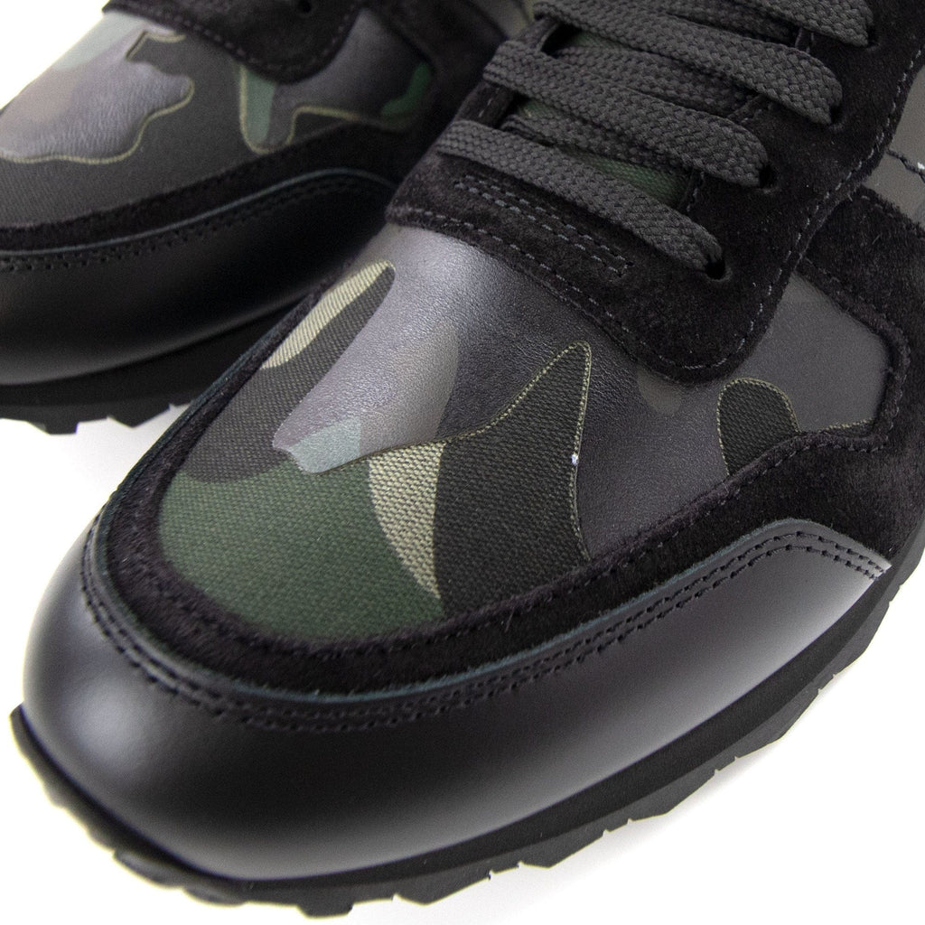 Valentino Rockrunner Camouflage Sneaker Black/green