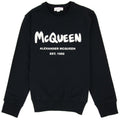 Alexander Mcqueen Graffiti Sweatshirt Black