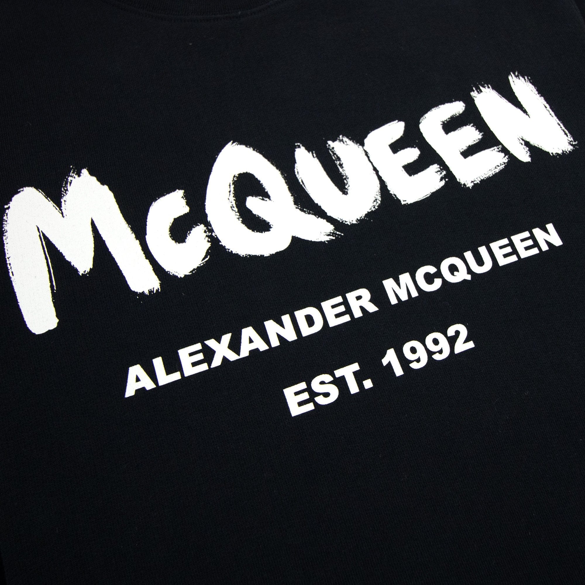Alexander Mcqueen Graffiti Sweatshirt Black