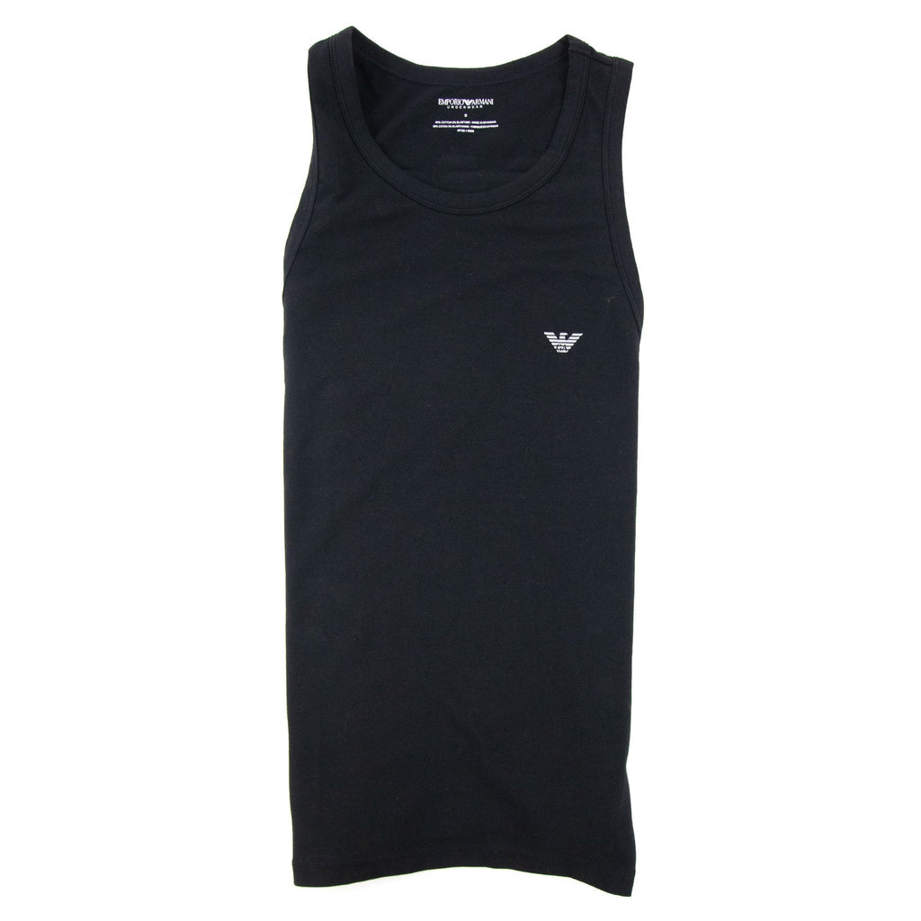 Emporio Armani Logo Tank Top Black