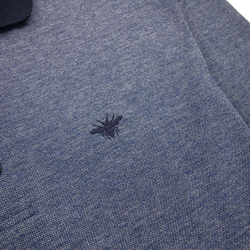 Christian Dior Bee Embroidery L/s Polo Marl Marl Blue