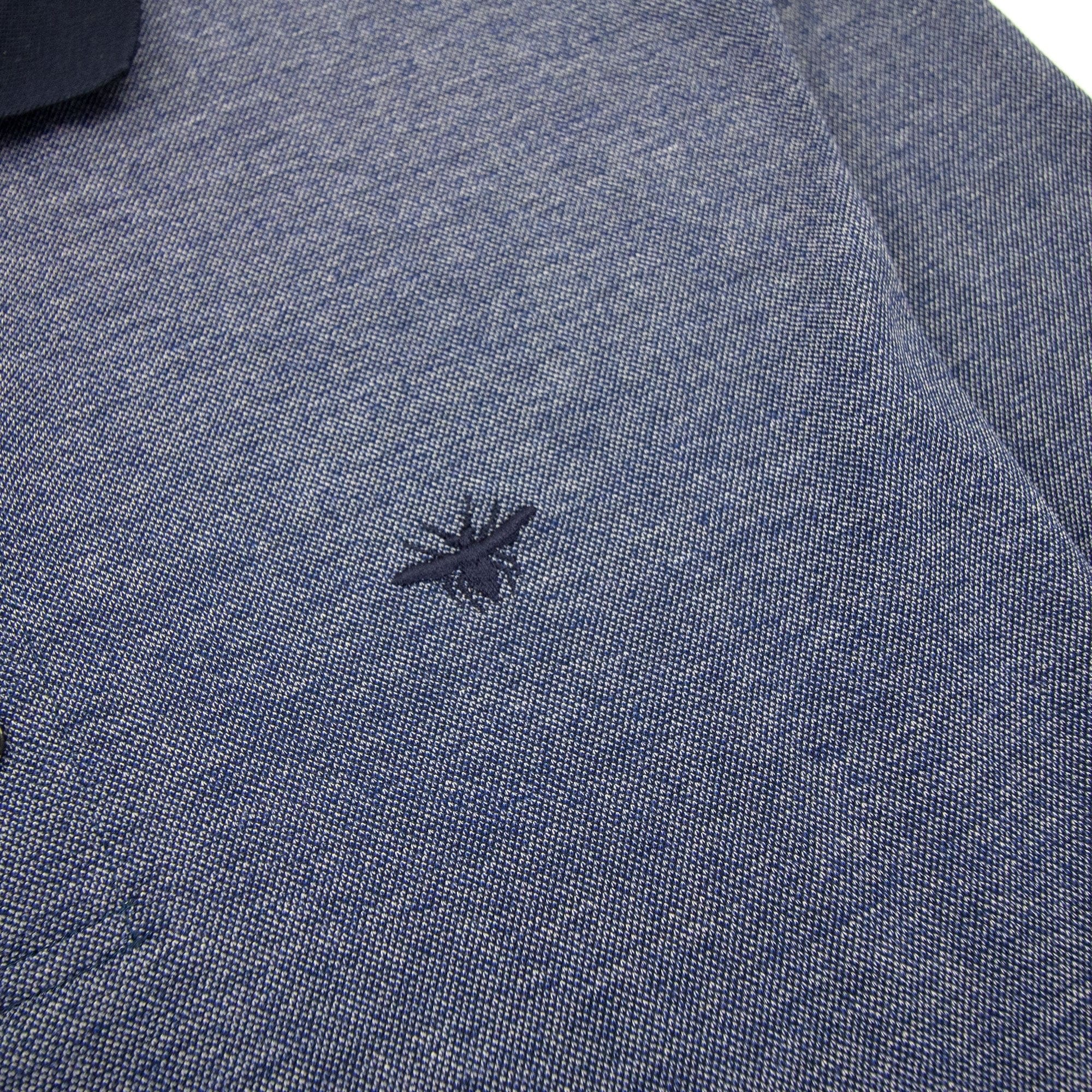 Christian Dior Bee Embroidery L/s Polo Marl Marl Blue