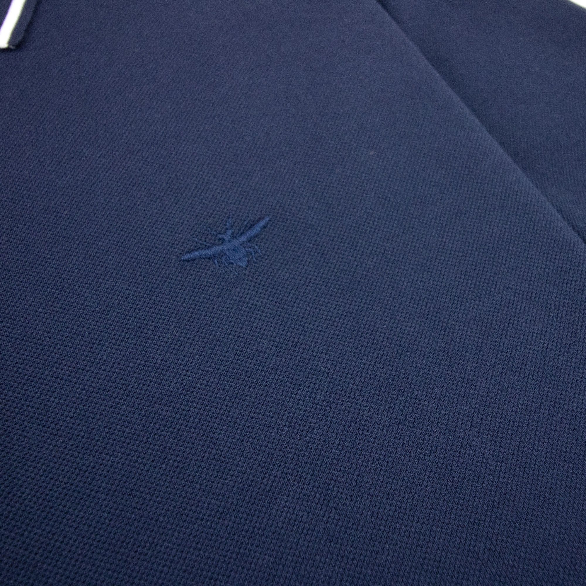 Christian Dior Bee Embroidery Polo S/s Navy