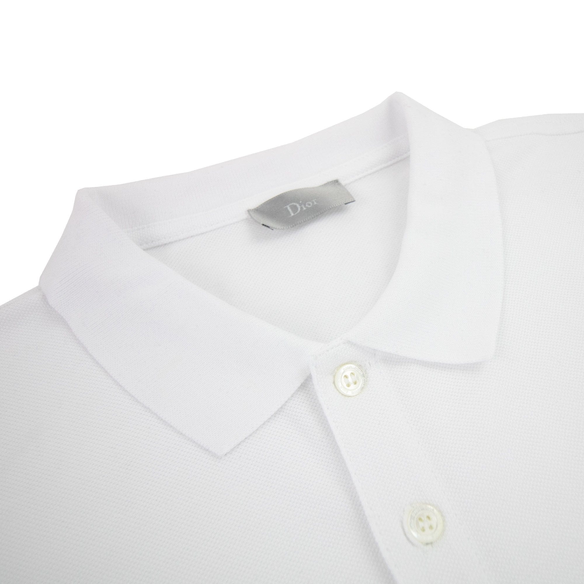 Christian Dior Dior Chest Logo Polo S/s White