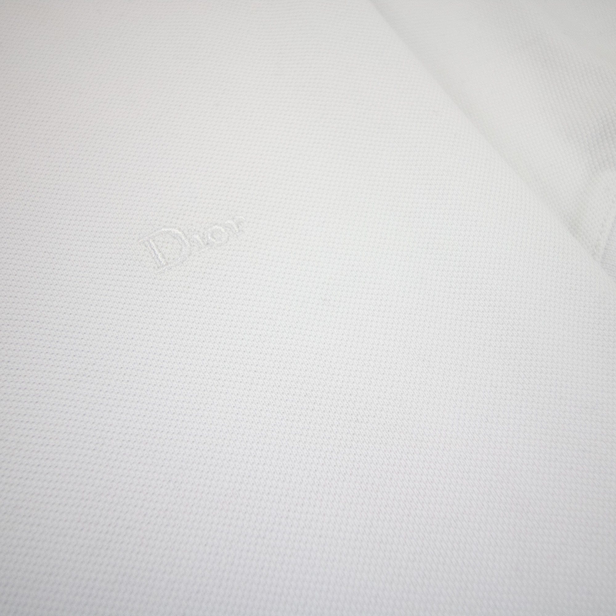 Christian Dior Dior Chest Logo Polo S/s White