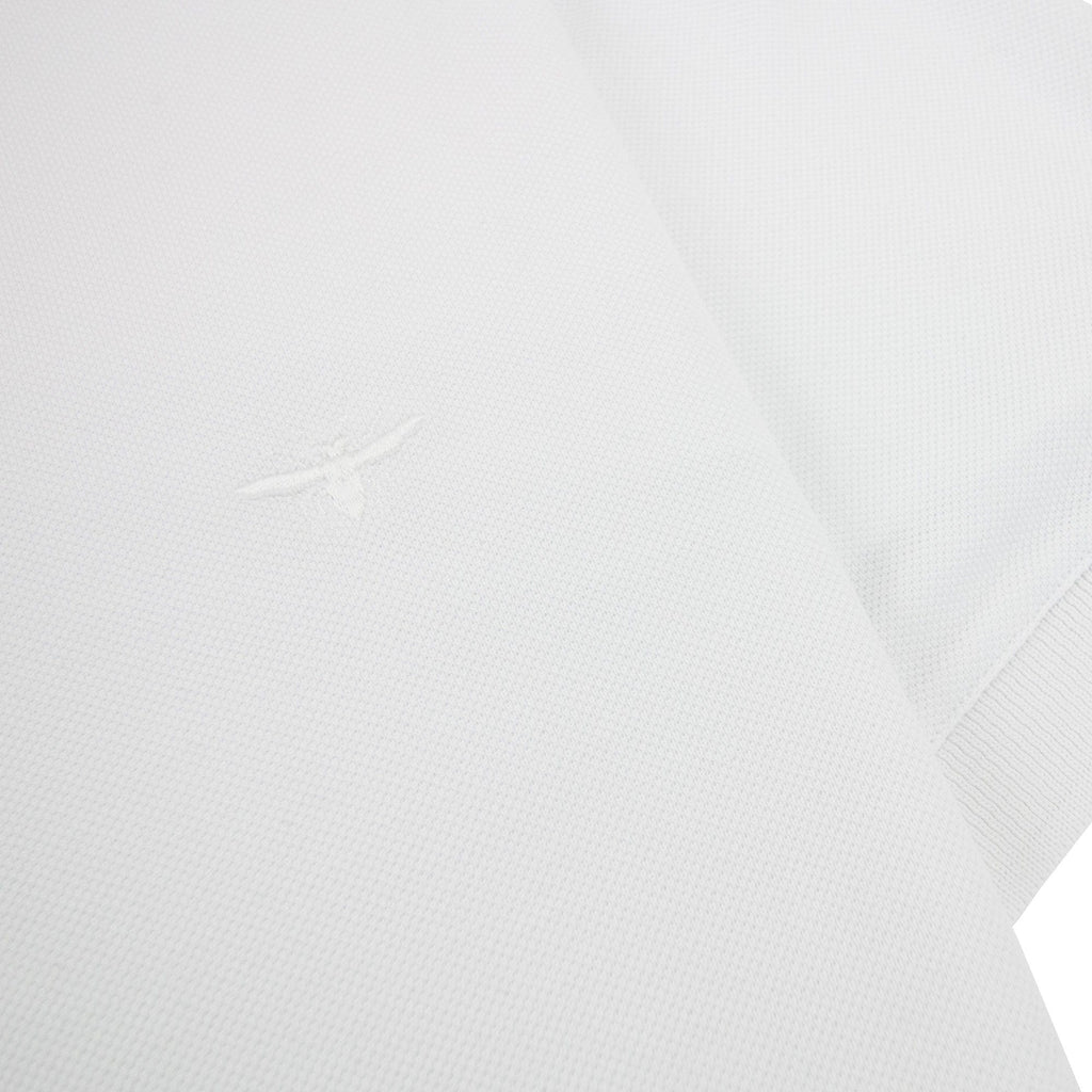 Christian Dior Bee Embroidery Two Tone Collar S/s White
