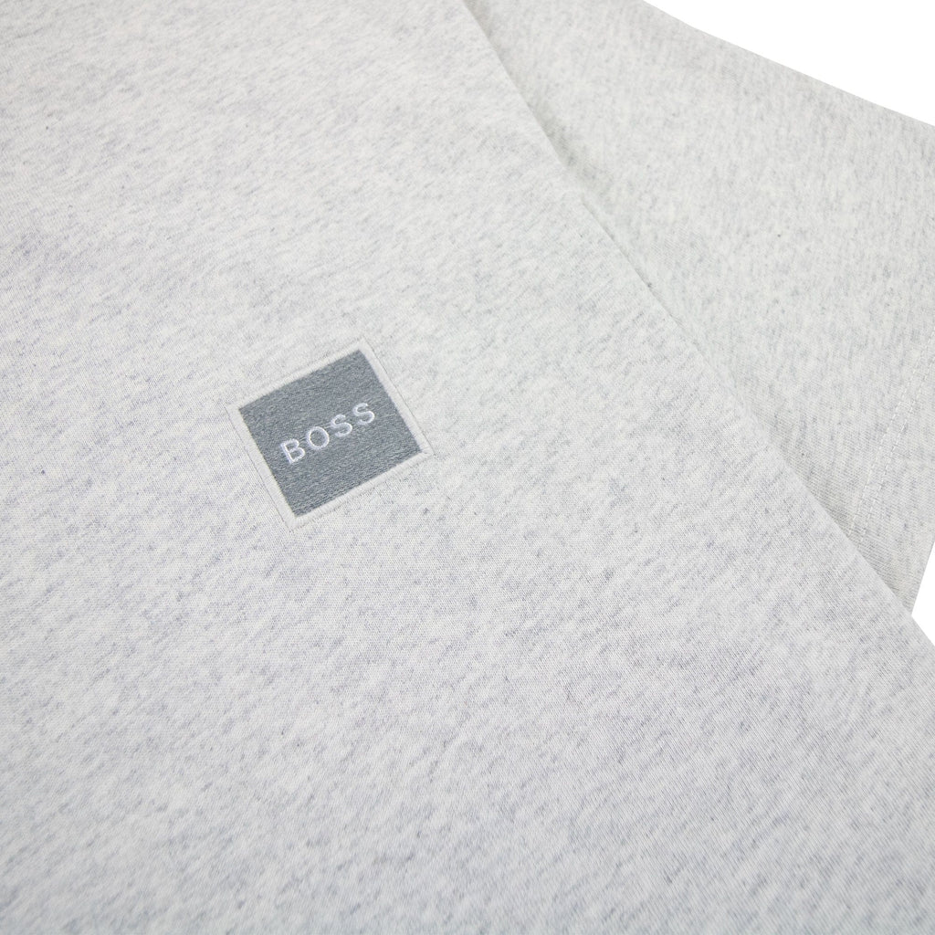 Hugo Boss Tales 1 Patch Logo T Shirt Marl Grey