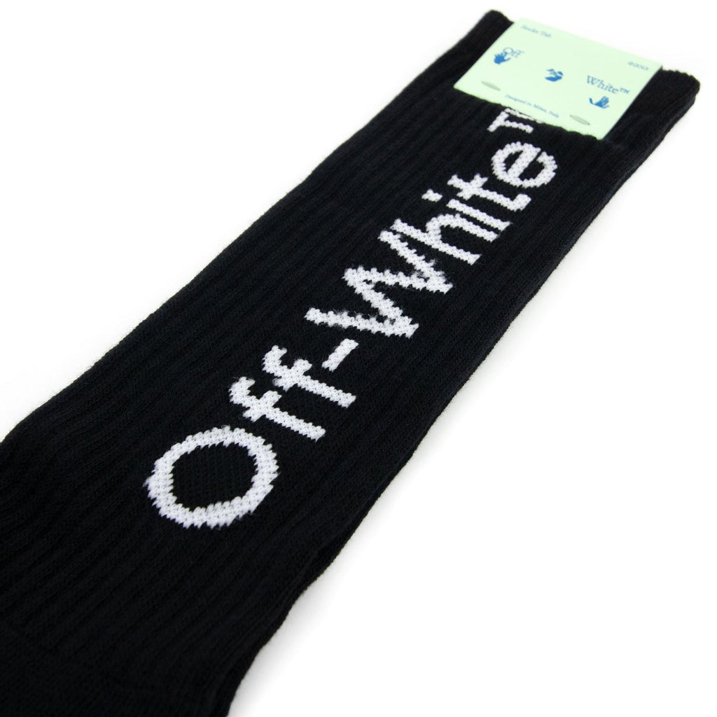 Off White Diagonals Mid Socks Black/White
