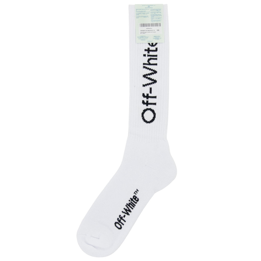 Off White Diagonals Mid Socks White/Black