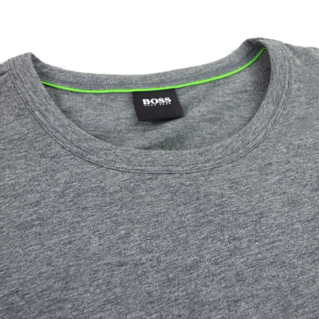 Hugo Boss Regular-fit T-shirt With Contrast Logo Grey 037
