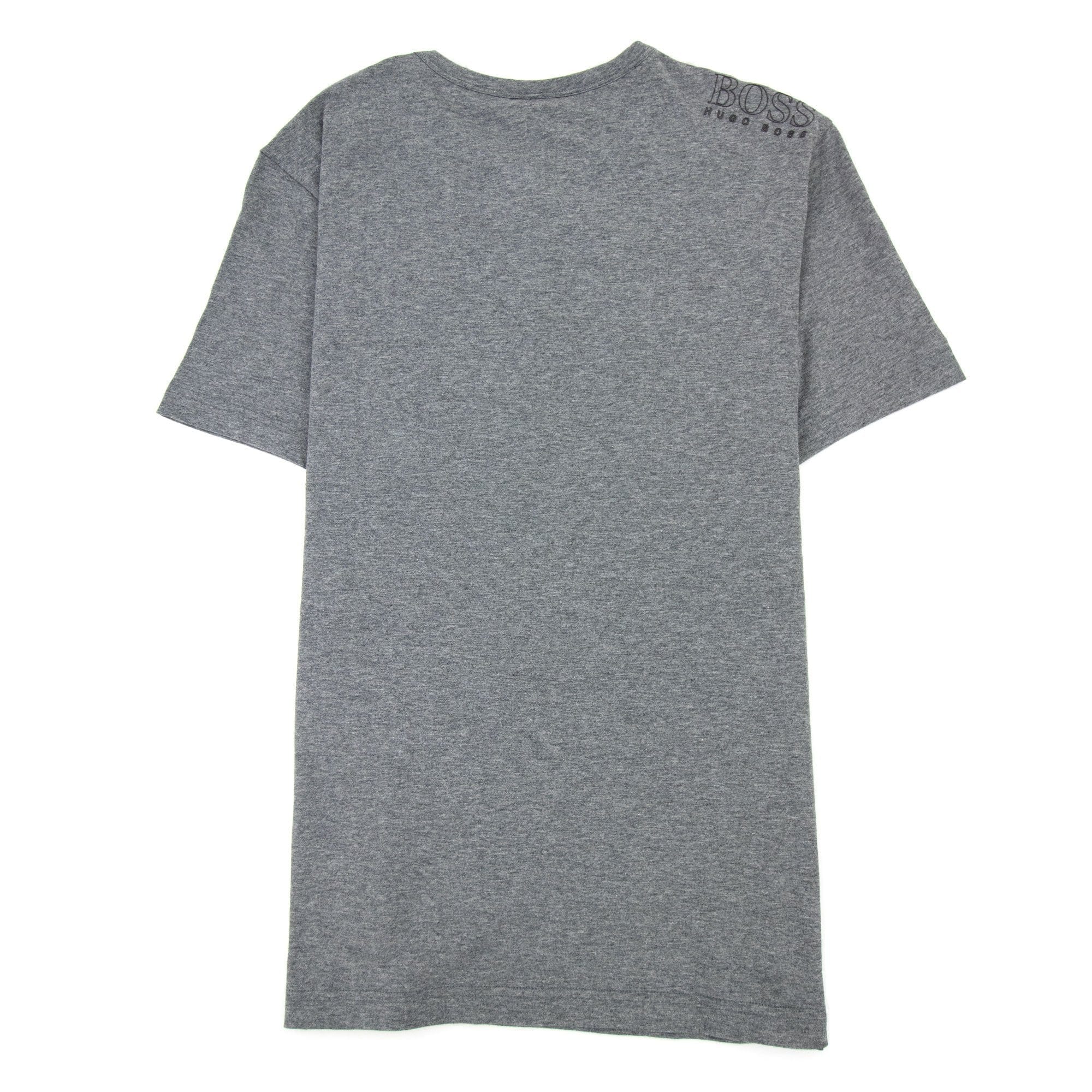 Hugo Boss Regular-fit T-shirt With Contrast Logo Grey 037