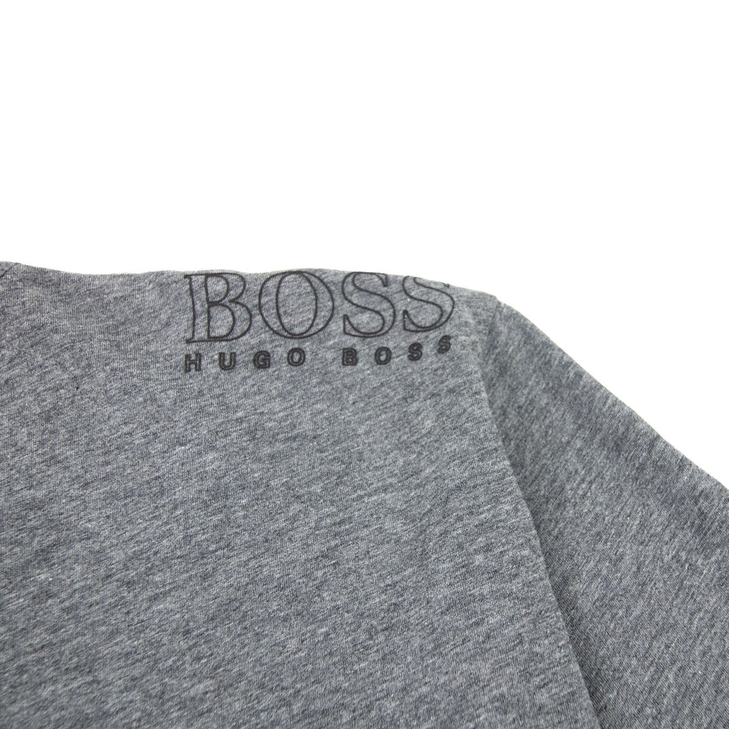 Hugo Boss Regular-fit T-shirt With Contrast Logo Grey 037