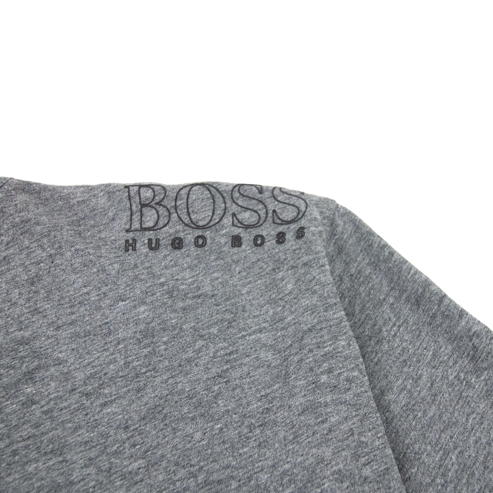 Hugo Boss Regular-fit T-shirt With Contrast Logo Grey 037