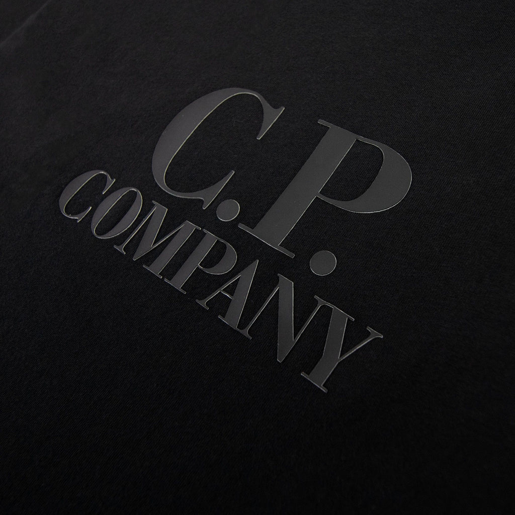 Cp Company 30/1 Jersey Classic Logo T-shirt Black 999