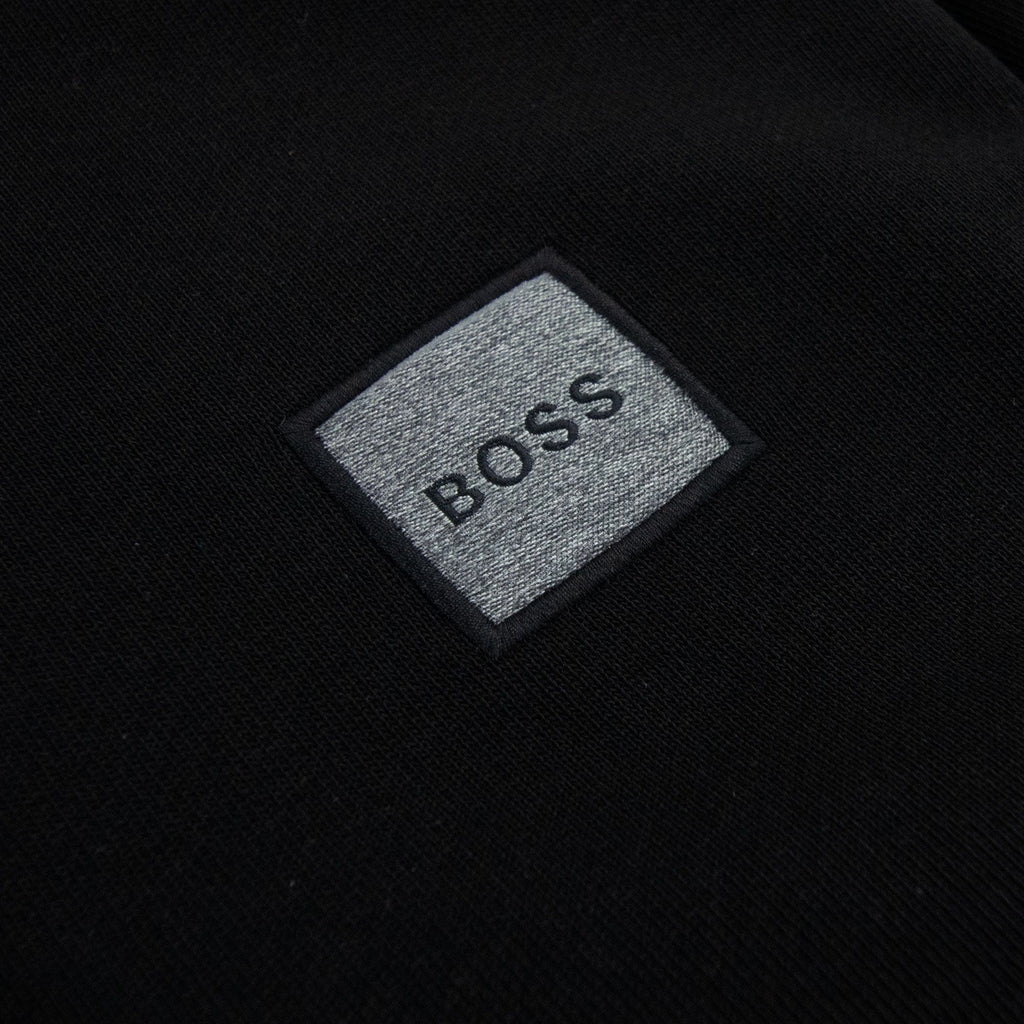 Hugo Boss Wetalk 1 Patch Logo Hoodied Sweatshirt Black 001