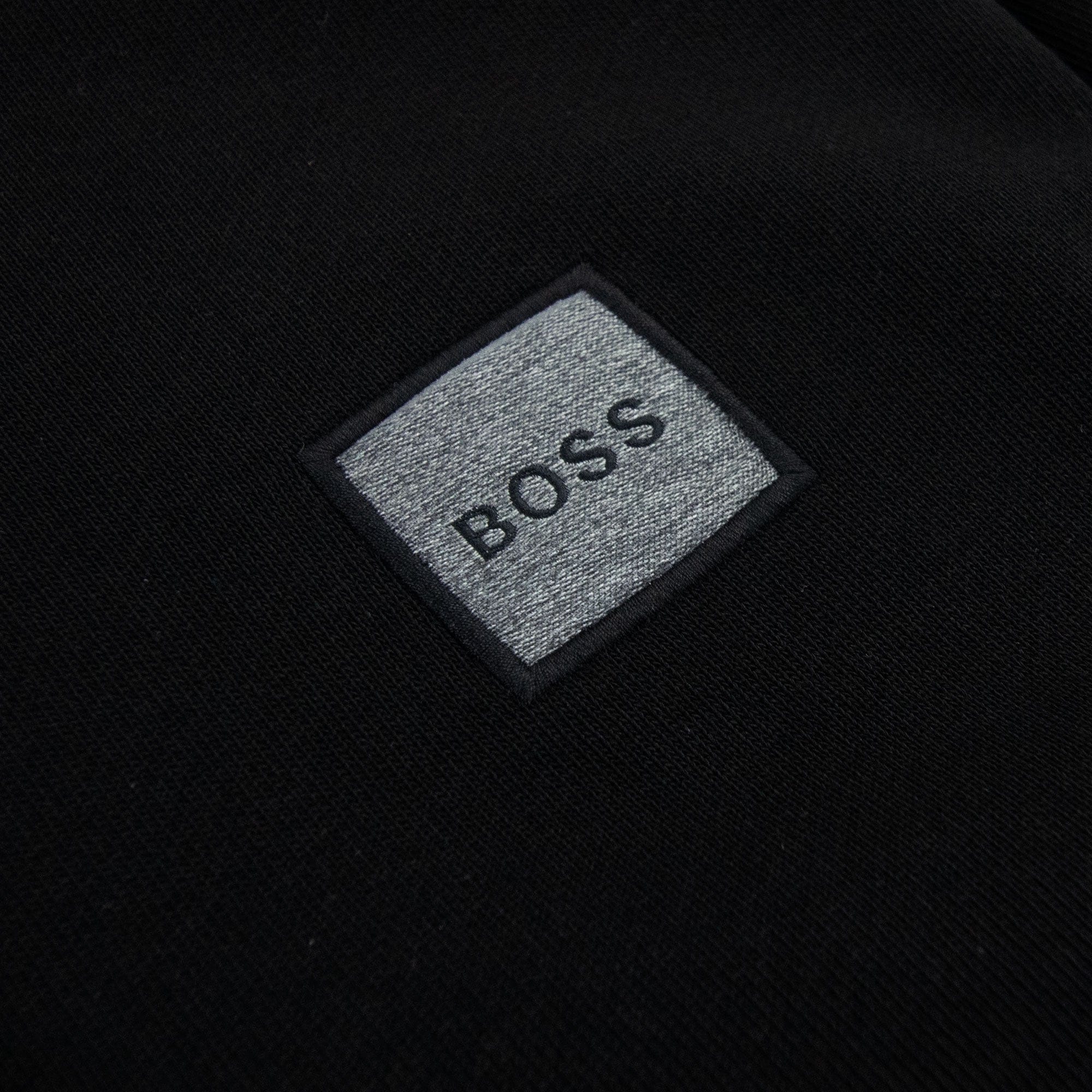 Hugo Boss Wetalk 1 Patch Logo Hoodied Sweatshirt Black 001