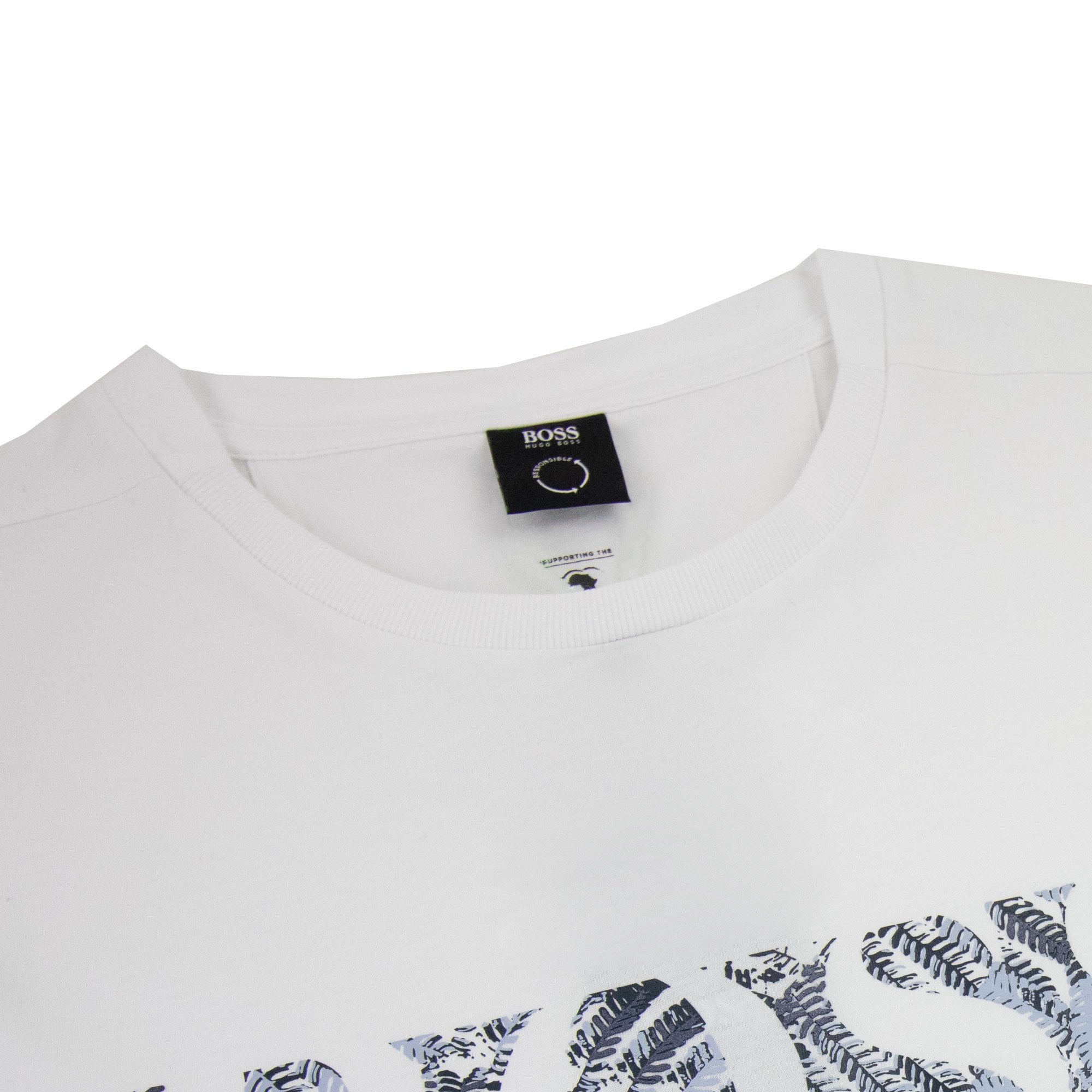 Hugo Boss Tee 1 Logo T Shirt White 100