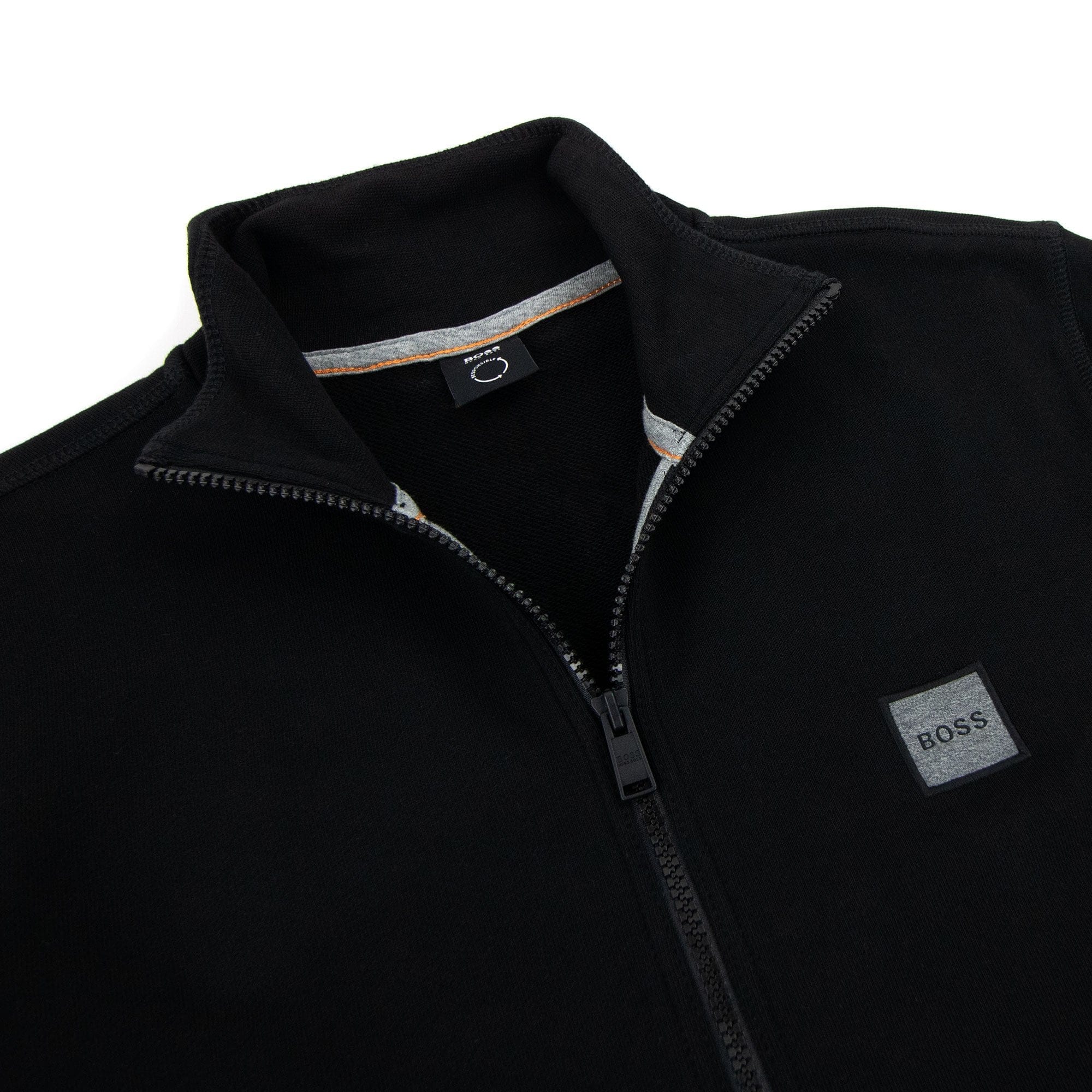 Hugo Boss Zestart 1 Patch Logo Funnel Neck Sweat Black 001