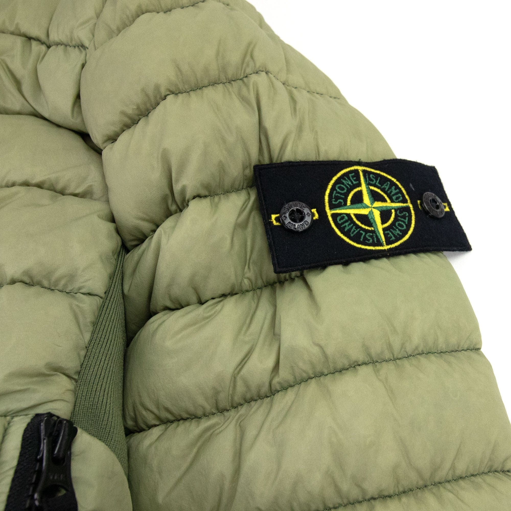 Stone Island Lightweight Down Puffa Jacket Green V0055
