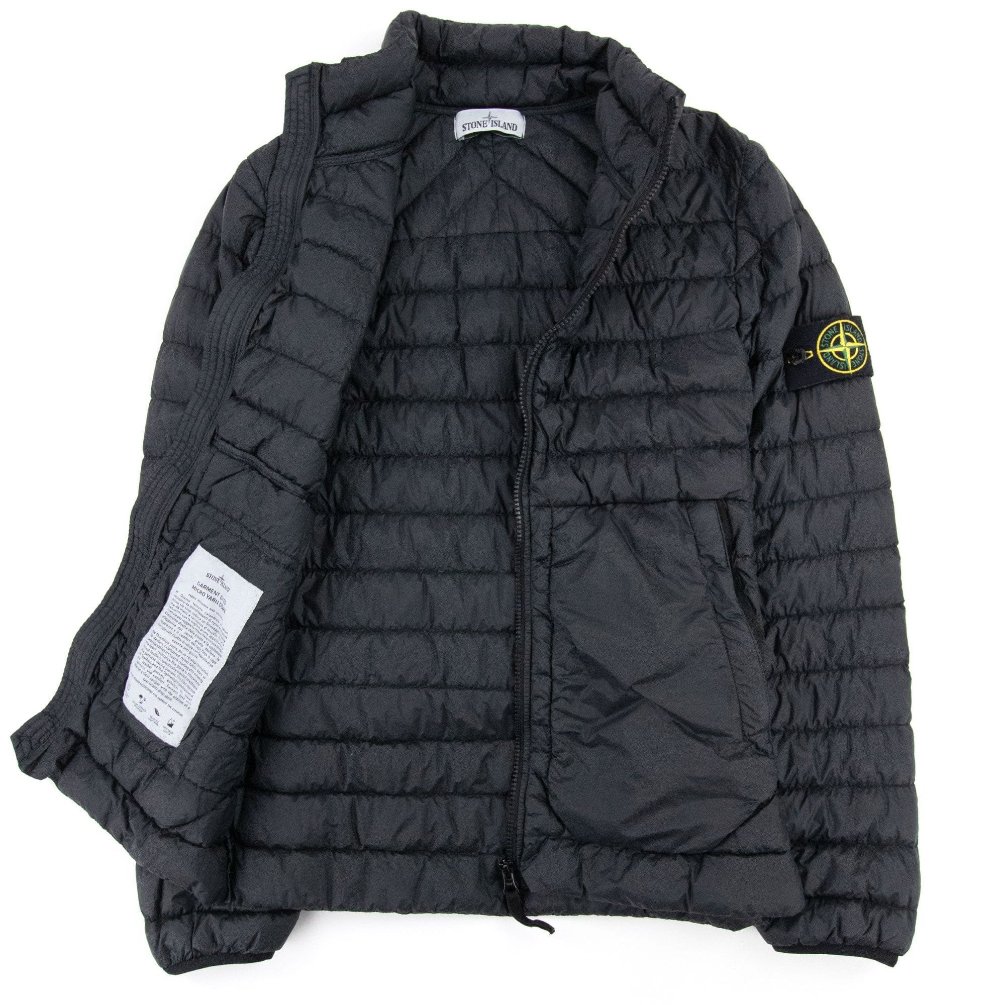 Stone Island Garment Dyed Micro Yarn Jacket Black V0029