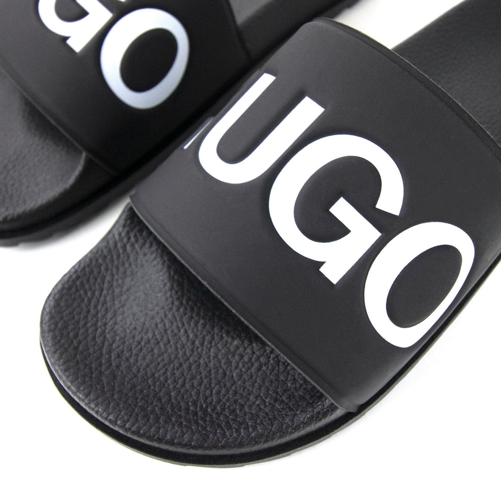 Hugo Boss Contrast Logo Sliders Black 002