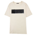 Balmain Logo Black Print T Shirt Ivory Gfe