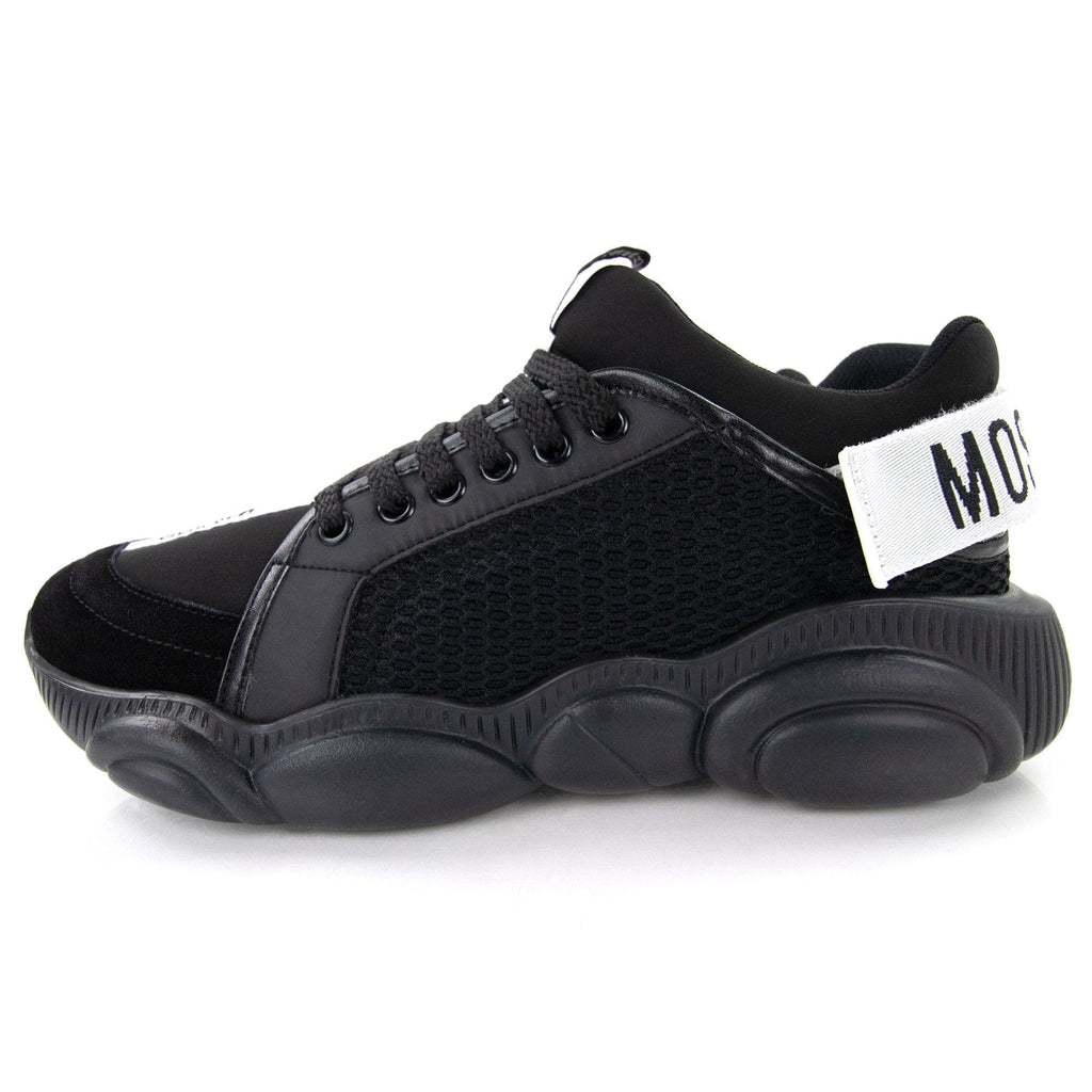 Moschino Couture Teddy Shoes Sneakers With Strap Mix Nero