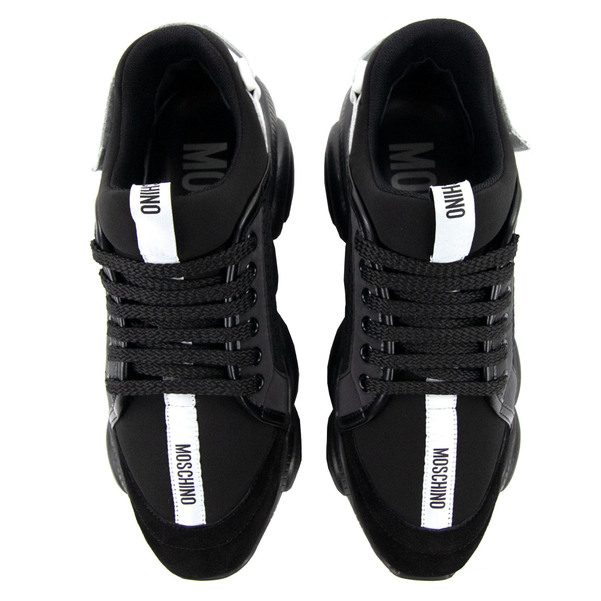 Moschino Couture Teddy Shoes Sneakers With Strap Mix Nero