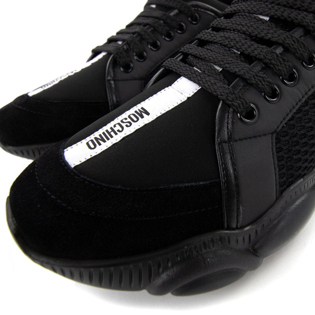 Moschino Couture Teddy Shoes Sneakers With Strap Mix Nero