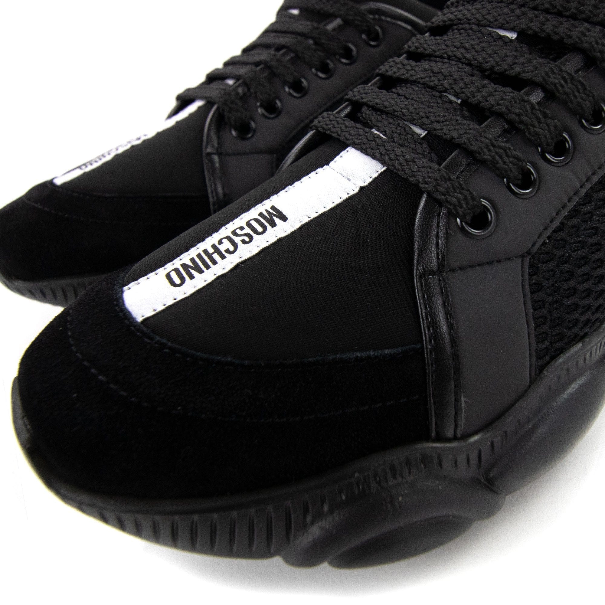 Moschino Couture Teddy Shoes Sneakers With Strap Mix Nero