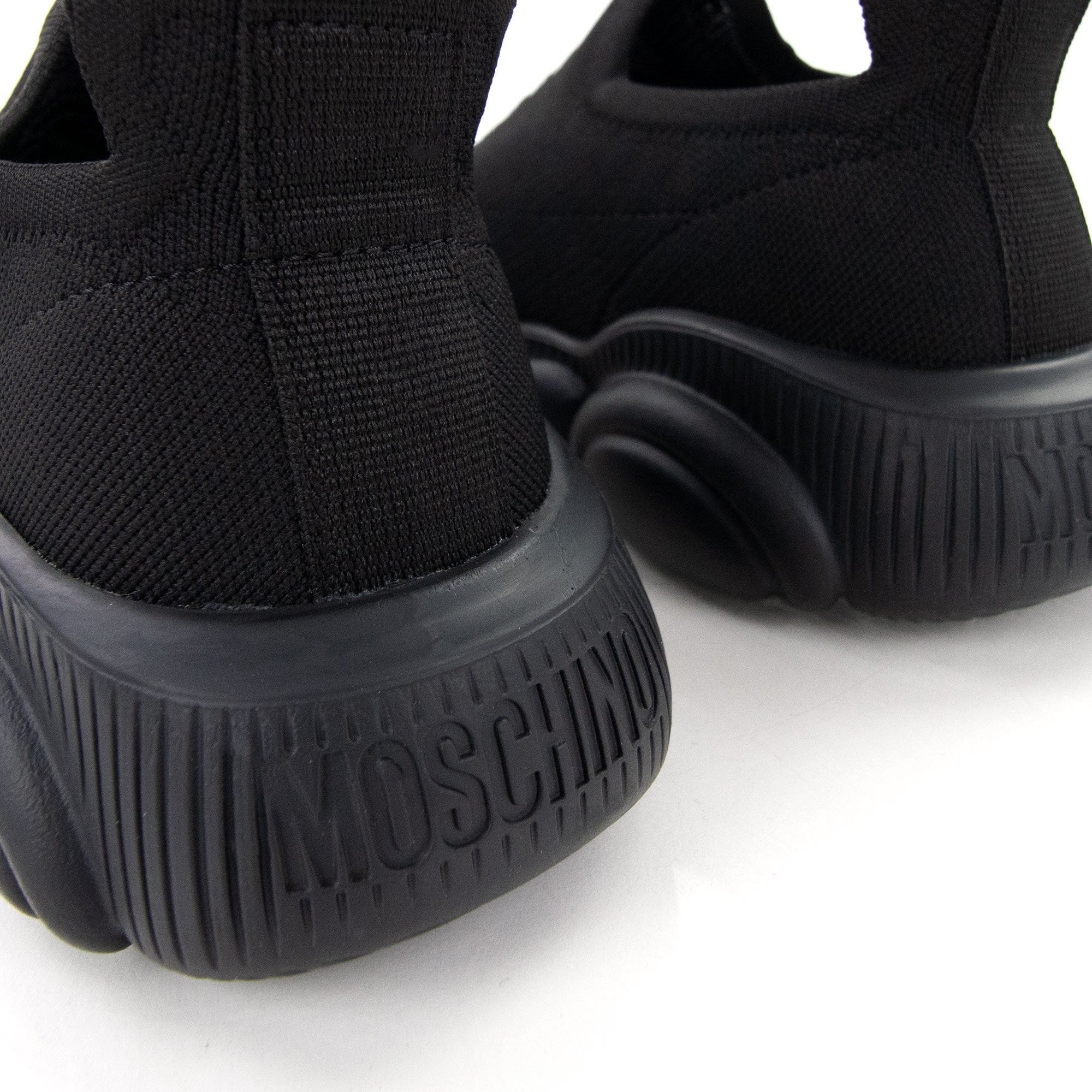 Moschino Couture Logo Socks Trainers Nero/bianco